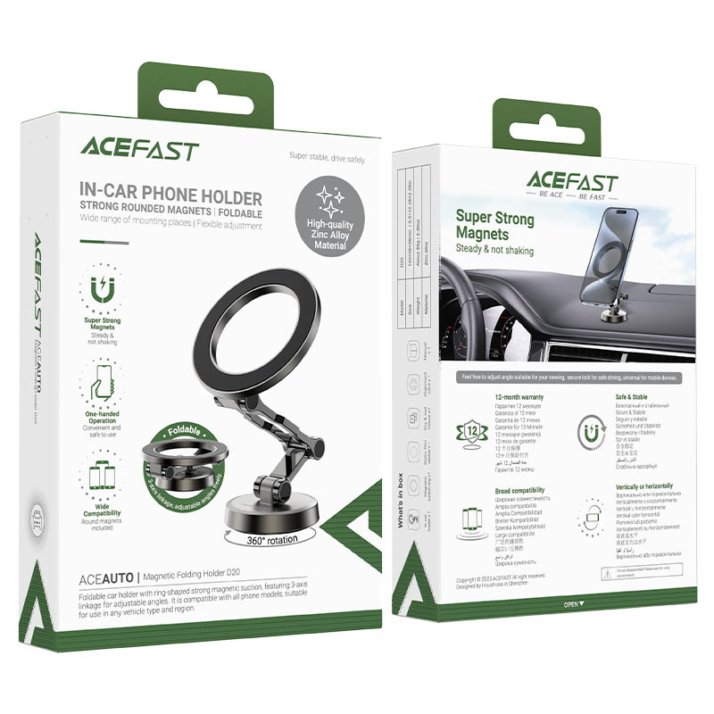 Acefast Car Mount Magnetic Holder D20