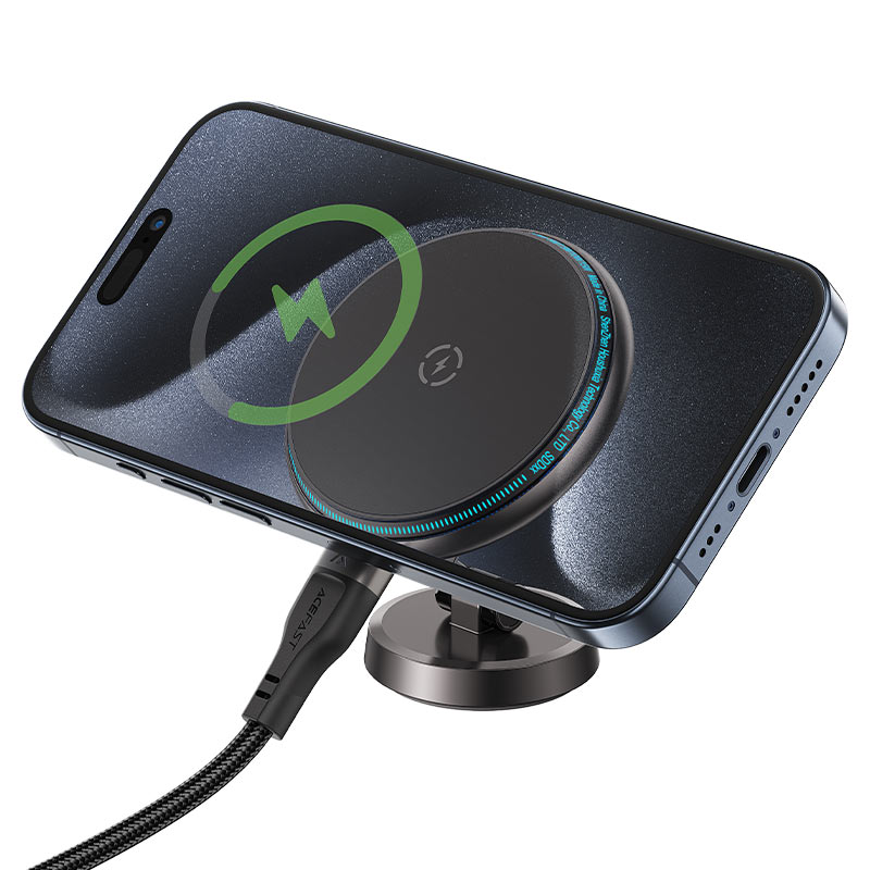 Acefast Fast Wireless Charger Magnetic Car Holder D30