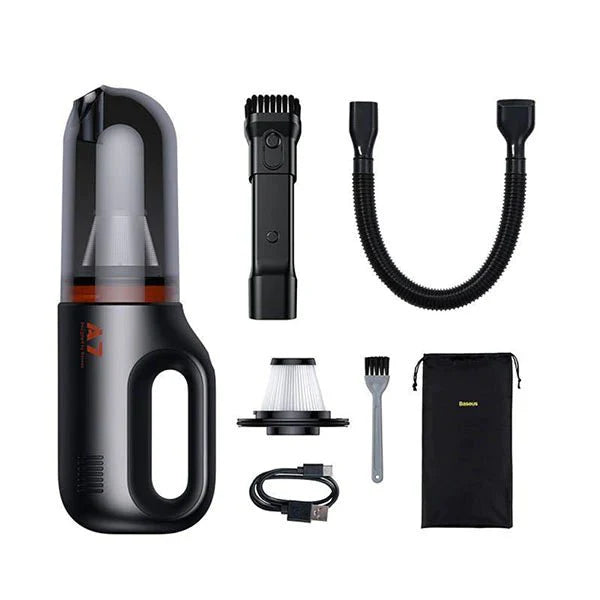 Baseus A7 Car Vacuum Cleaner, Black - VCAQ020213 - Saif Al Najmi Kw