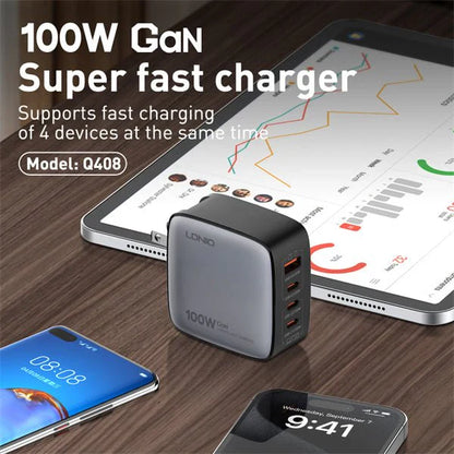 LDNIO Q408 100W GaN Super Fast Charger