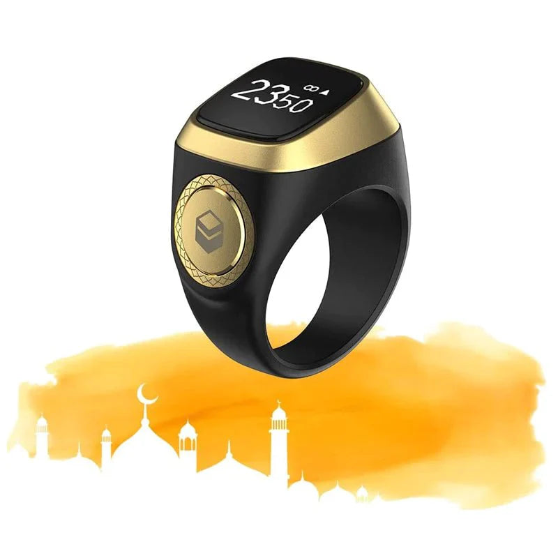 Smart Tasbih Zikr1 Lite Ring - Digital Tasbih Counter with Bluetooth and OLED Display