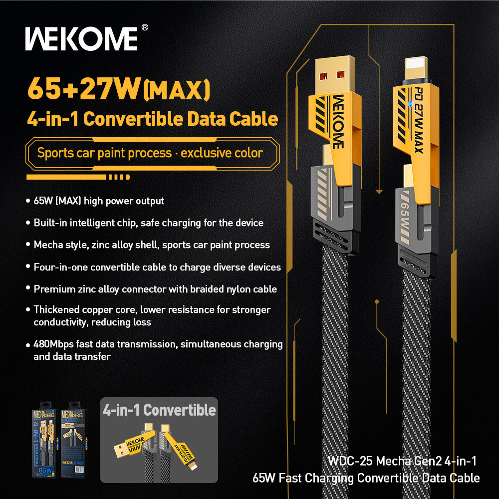 WEKOME WDC-25 Charging Cable - Fast Charging, Durable and High-Quality Cable