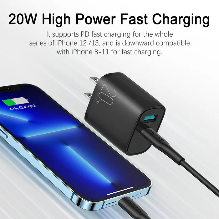 L-QP2011 20W Dual-Port (QC3.0+PD) Fast Charger