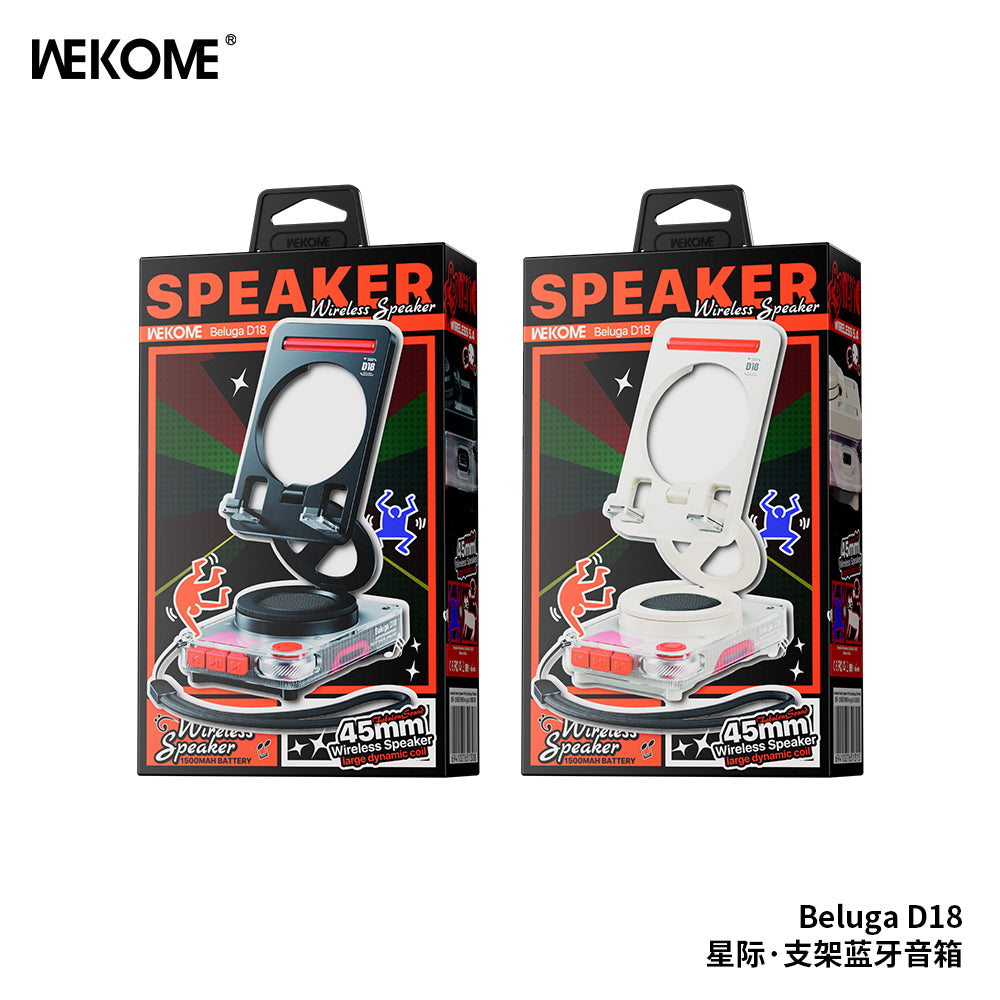 WEKOME Beluga D18 Wireless Speaker with Stand - Portable Bluetooth Speaker with Superior Sound Quality