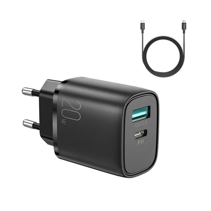 L-QP2011 20W Dual-Port (QC3.0+PD) Fast Charger