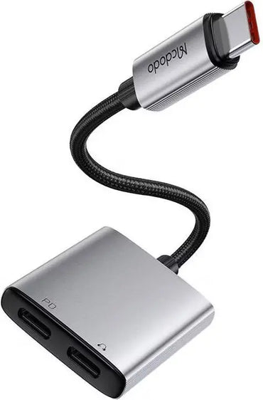 Mcdodo CA-5570 2-in-1 USB-C to Dual USB-C Audio Adapter