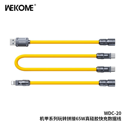 WEKOME WDC-20 Charging Cable - 65W High-Power Output, Four Connecting Options