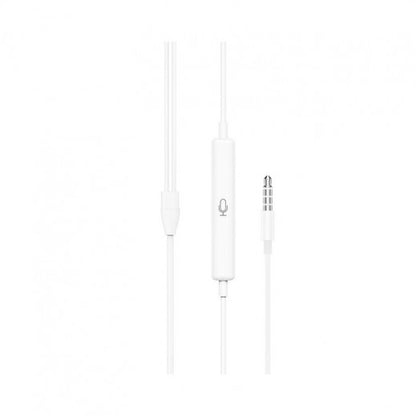 HOCO M101 CRYSTAL JOY WIRED EARPHONES WITH MICROPHONE - WHITE - Saif Al Najmi Kw