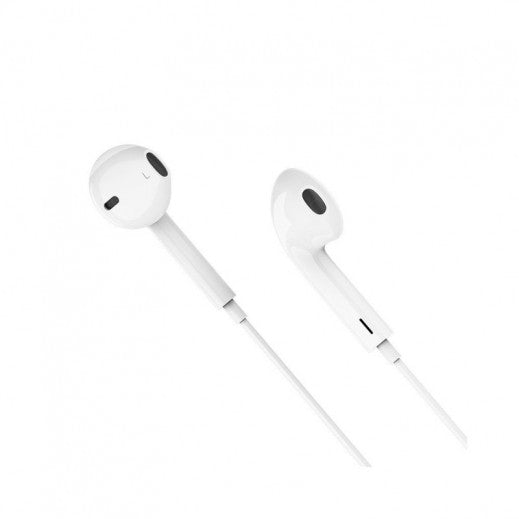 HOCO M101 CRYSTAL JOY WIRED EARPHONES WITH MICROPHONE - WHITE - Saif Al Najmi Kw