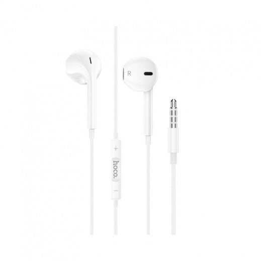 HOCO M101 CRYSTAL JOY WIRED EARPHONES WITH MICROPHONE - WHITE - Saif Al Najmi Kw