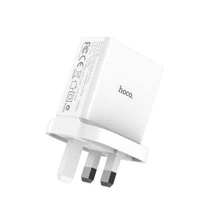 Hoco C48 Breakthrough QC3.0 three ports charger(UK) - Saif Al Najmi Kw