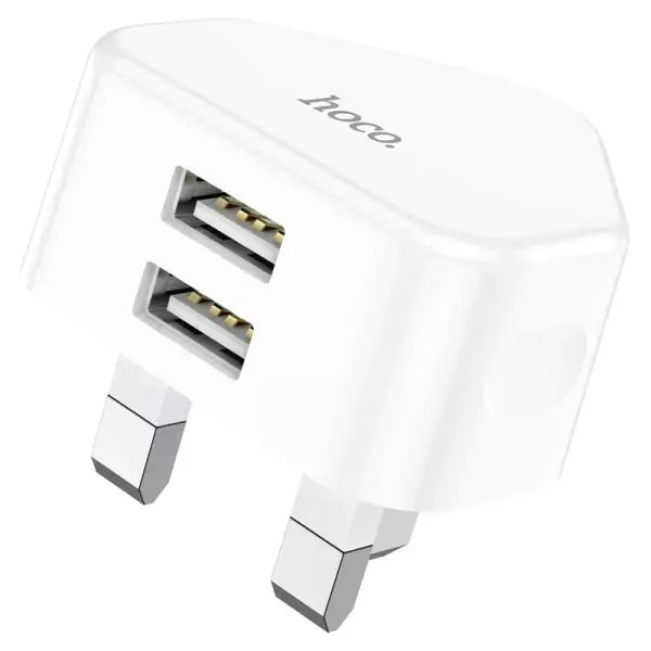 C90B Grandiose dual port charger set(iP)(UK) - White - Saif Al Najmi Kw