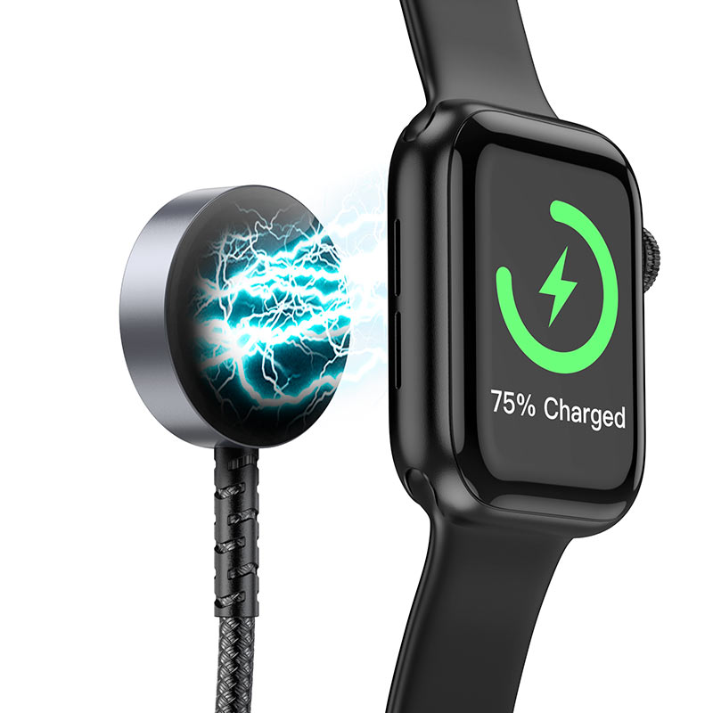 CW54 2-in-1 charging cable iP+iWatch - Black - Saif Al Najmi Kw