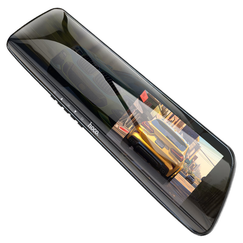 Hoco DV4 4.5-inch rearview mirror driving recorder(dual-channel)