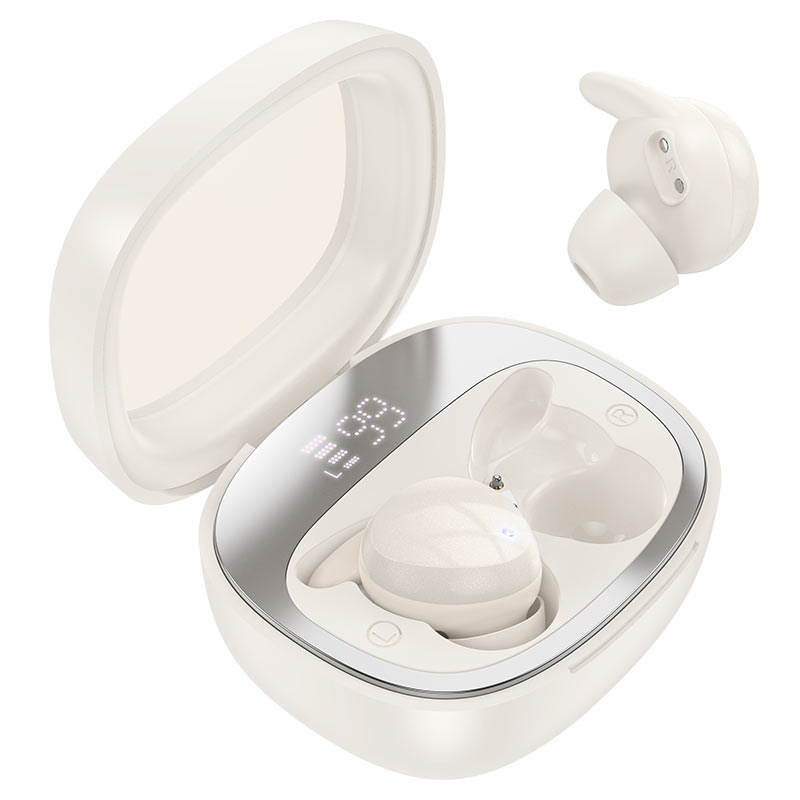 EW65 Shadow true wireless sleep BT headset - milky white