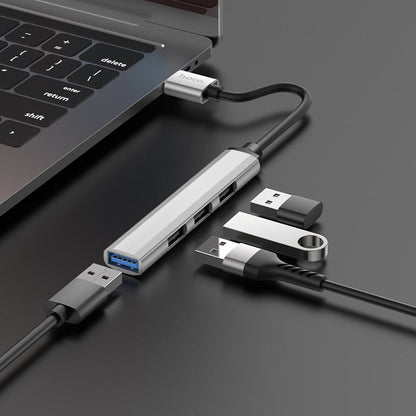 Hoco HB26 4 in 1 adapter(USB to USB3.0+USB2.0*3)