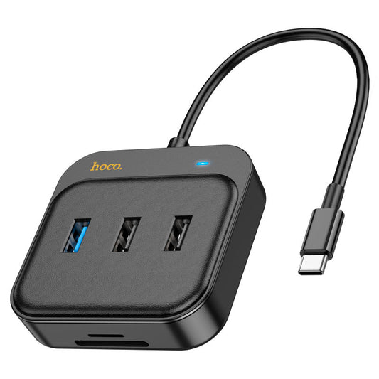 HB38 Easy link 7-in-1 Multiport Adapter(HDTV+SD/TF+USB3.0+USB2.0*2+PD100W) - Saif Al Najmi Kw