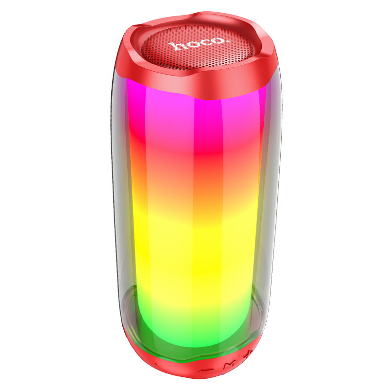 Hoco HC8 Pulsating colorful luminous wireless speaker - Red