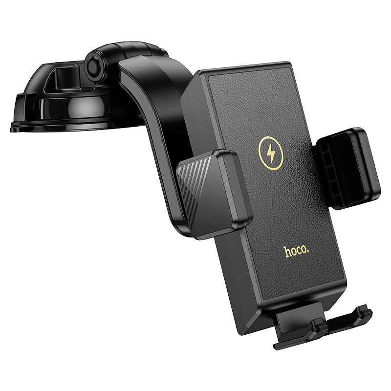 HW22 Precious wireless fast charging car holder(center console) - Black - Saif Al Najmi Kw