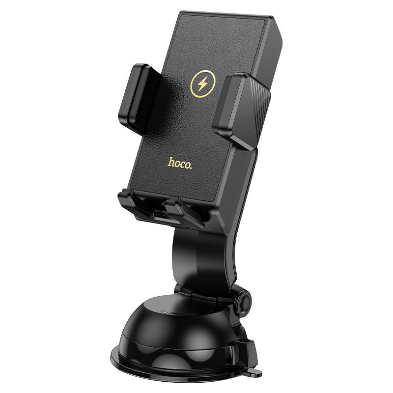 HW22 Precious wireless fast charging car holder(center console) - Black - Saif Al Najmi Kw