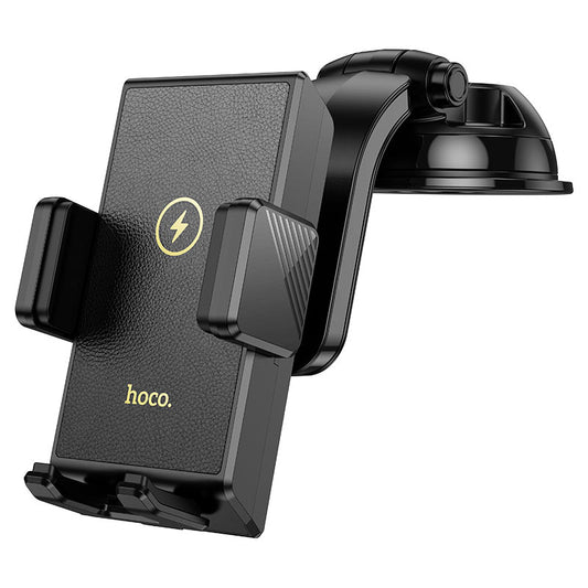 HW22 Precious wireless fast charging car holder(center console) - Black - Saif Al Najmi Kw