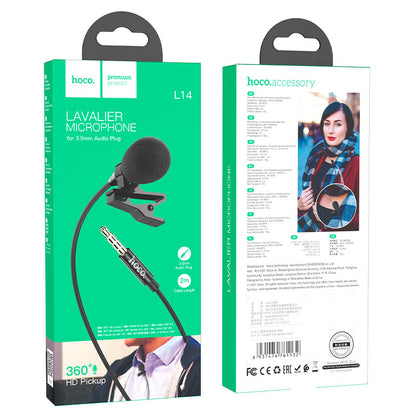 HOCO L14 3.5MM AUX LAVALIER MICROPHONE - Saif Al Najmi Kw