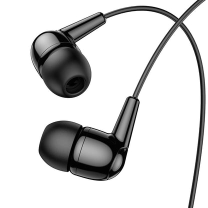 HOCO M97 ENJOY UNIVERSAL EARPHONES WITH MIC   Black - Saif Al Najmi Kw