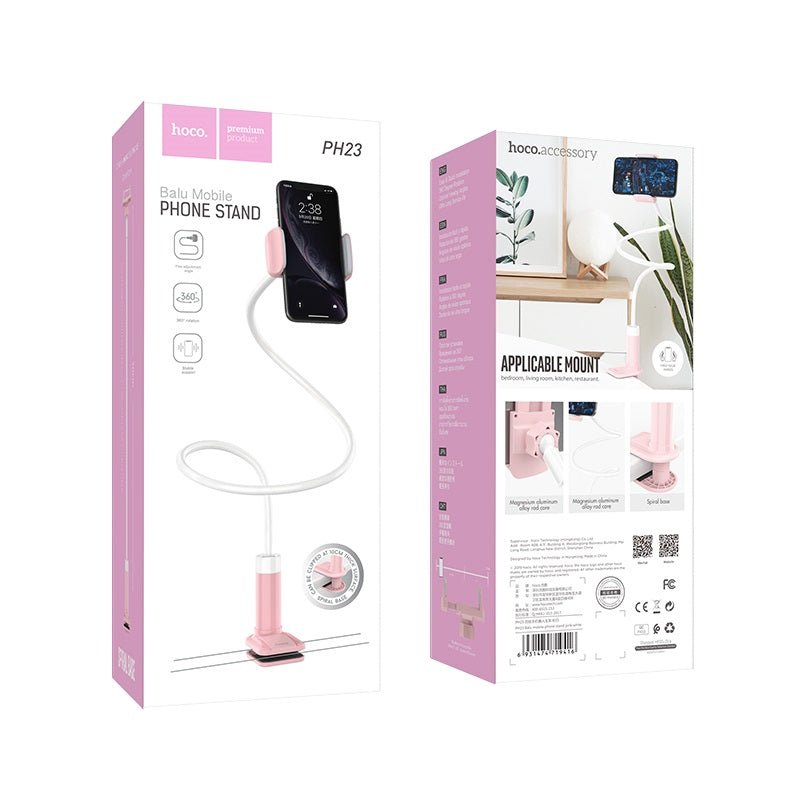 HOCO MOBILE PHONE HOLDER PH23 - WHITE & PINK - Saif Al Najmi Kw