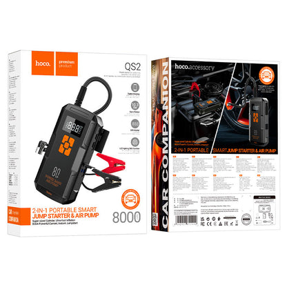 Hoco QS2 Jump Starter With Air Pump 8000mAh