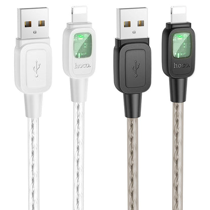 Hoco U124 Stone silicone intelligent power-off charging data cable iP