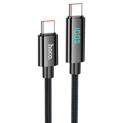 Hoco U125 Benefit 100W charging data cable with display Type-C to Type-C