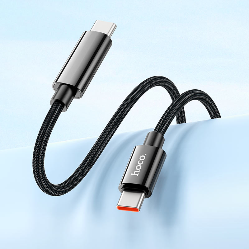 Hoco U125 Benefit 100W charging data cable with display Type-C to Type-C