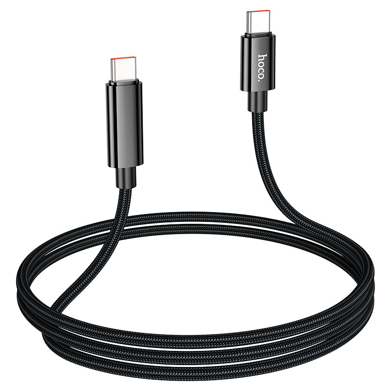 Hoco U125 Benefit 100W charging data cable with display Type-C to Type-C