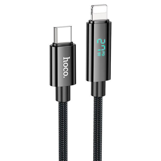 Hoco U125 Benefit PD charging data cable with display iP 1.2M