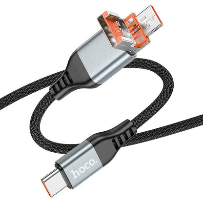 U128 Viking 2-in-1 charging data cable USB/Type-C to Type-C - Saif Al Najmi Kw