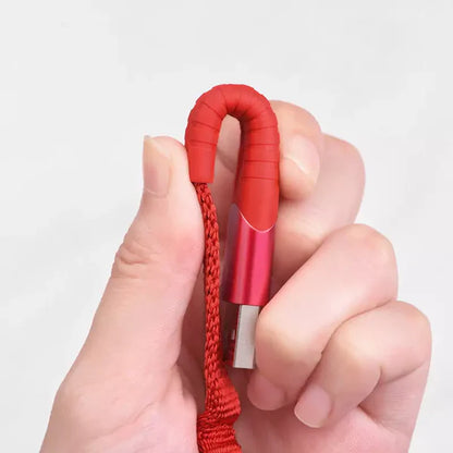 Cable USB to Lightning “U78 Cotton treasure” charging data sync - Red - Saif Al Najmi Kw