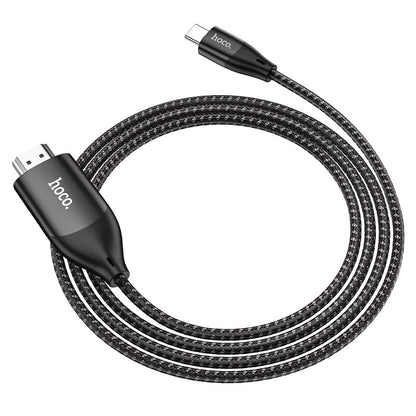 Hoco UA16 Type-C to HDTV HD on-screen cable 2M - Metal Gray