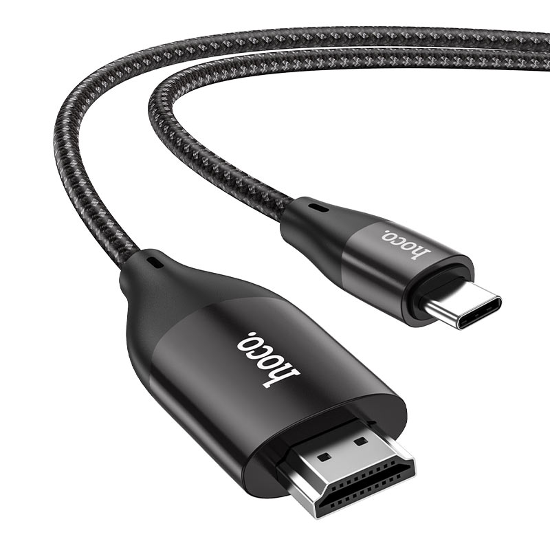 Hoco UA16 Type-C to HDTV HD on-screen cable 2M - Metal Gray