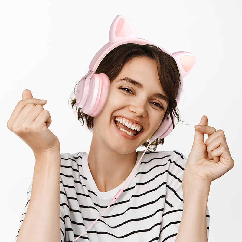 Hoco W36 Cat Ear Wireless Headphones