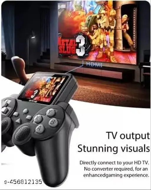 S10 Game Controller Design - 2.4" Screen, 520 Games Black Edition - Portable Handheld Console