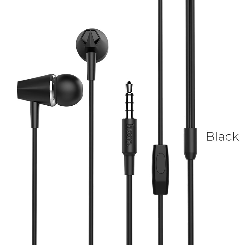 Hoco M34 Honor Music Earphones - Black - Saif Al Najmi Kw