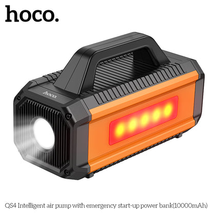 Hoco QS4 Air Pump with Emergency Start Power Bank 10000mAh - Multi-Function Portable Power