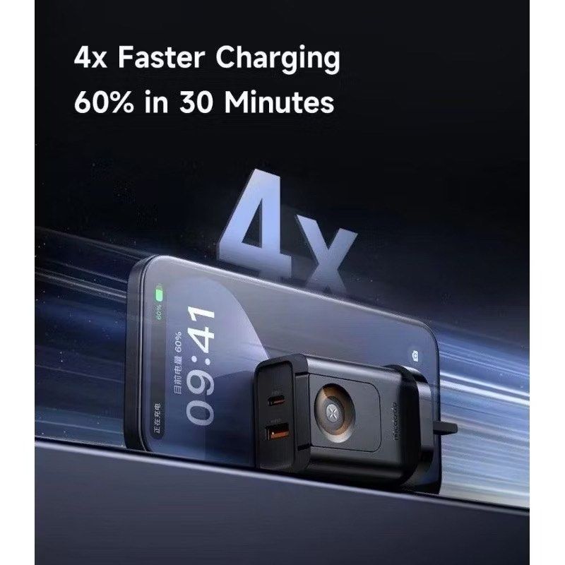 Mcdodo CH-398 30W 2-in-1 UK Travel Charger 3Pin USB A + USB C + Watch Charger