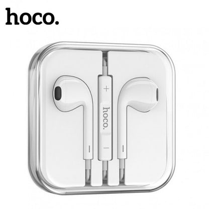 HOCO M101 CRYSTAL JOY WIRED EARPHONES WITH MICROPHONE - WHITE - Saif Al Najmi Kw