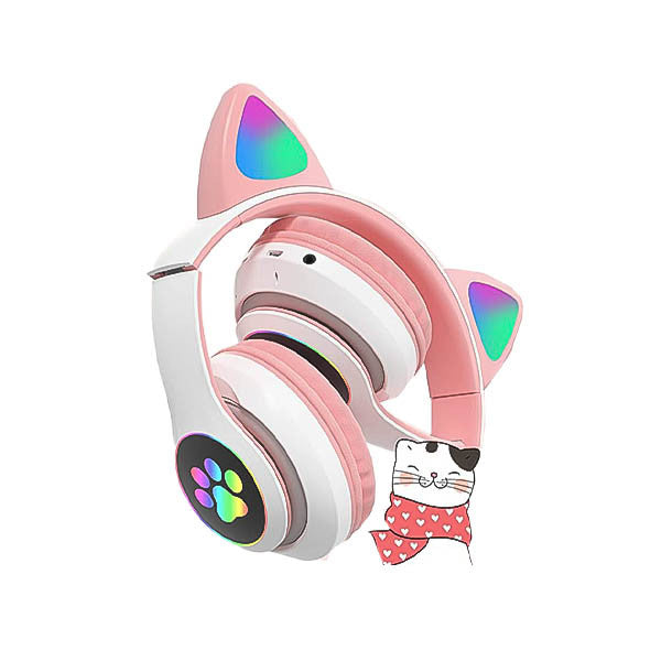 Cute Cat Stereo Foldable Wireless Headsets