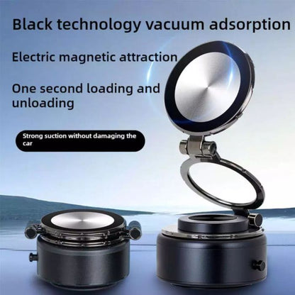 Rotatable Magnetic Vacuum Suction Phone Mount - Secure and Adjustable