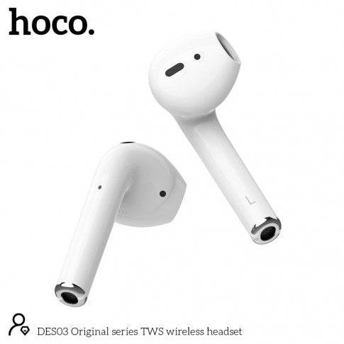 Hoco DES03 Bluetooth Headset Earbuds - white