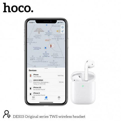 Hoco DES03 Bluetooth Headset Earbuds - white