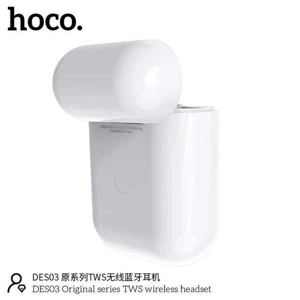 Hoco DES03 Bluetooth Headset Earbuds - white