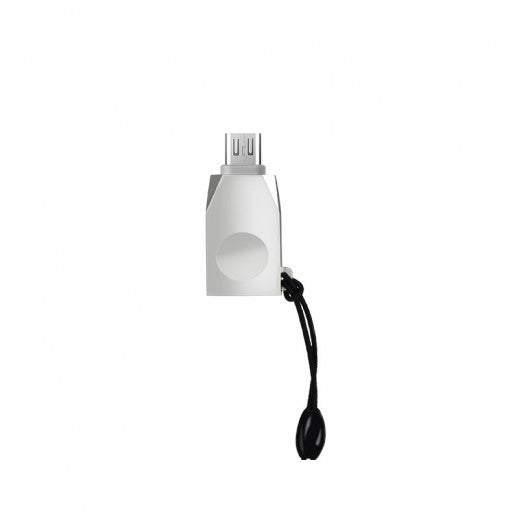 Hoco Adapter Micro USB To USB Charging And Data Sync -Silver -UA10 - Saif Al Najmi Kw